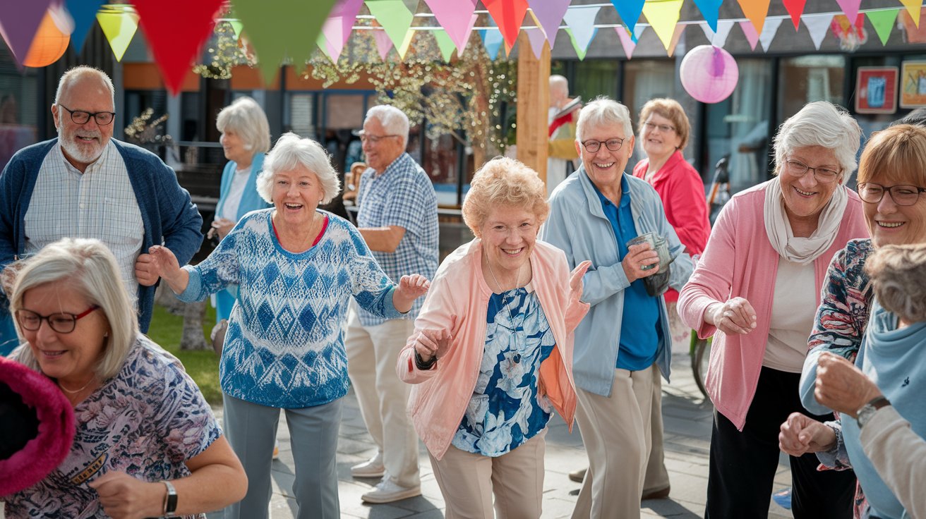 old people having fun