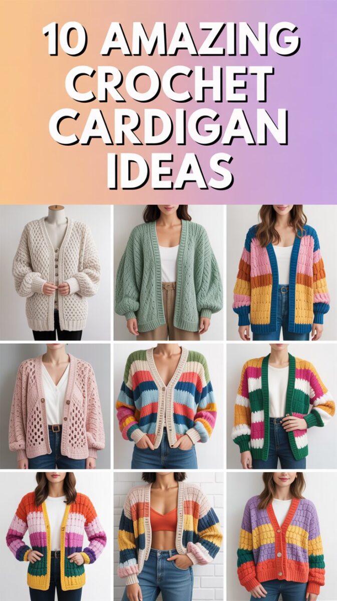 Crochet Cardigan Ideas