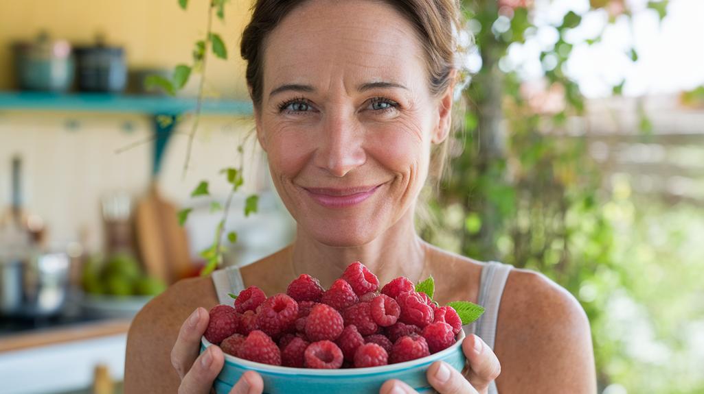 fresh sweet red berries