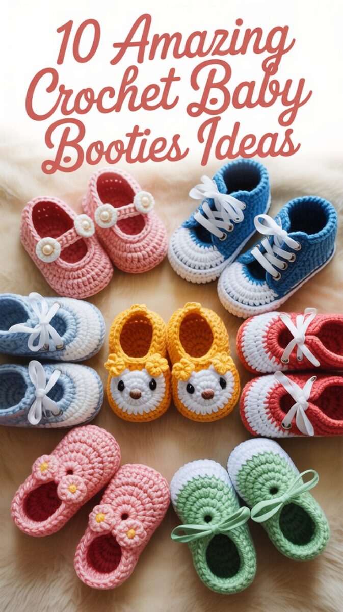 Crochet Baby Booties Ideas