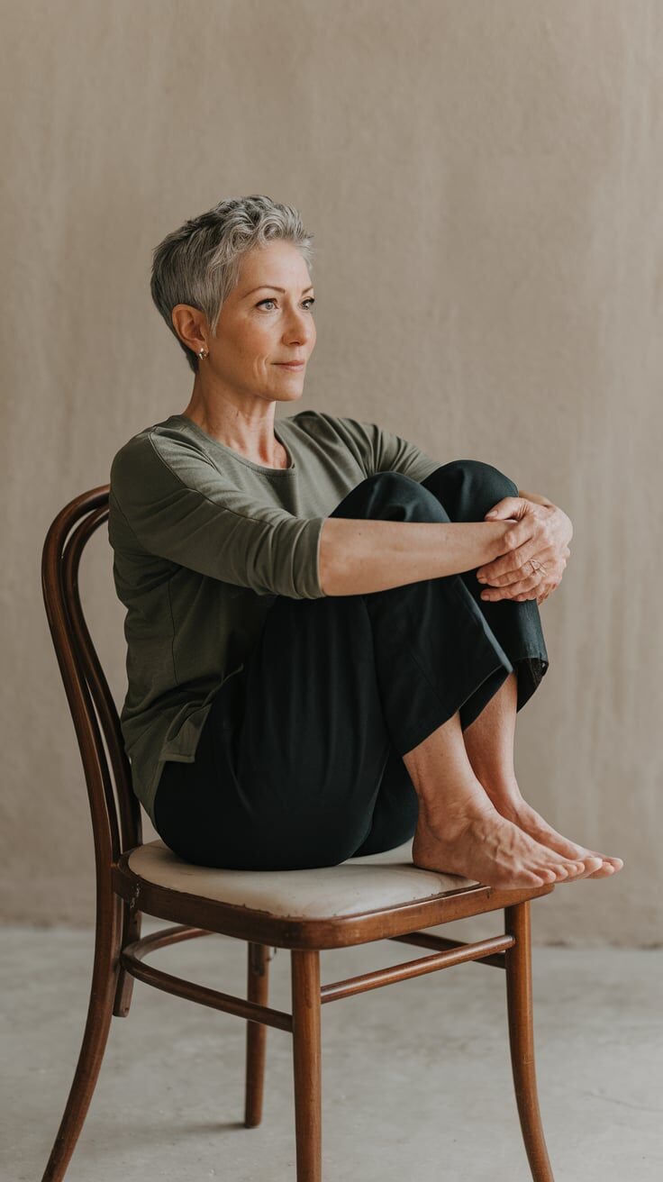 Seated Knee Tucks