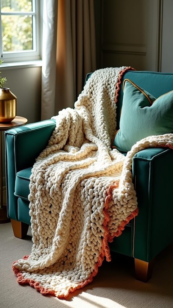 bohemian crochet weighted blanket