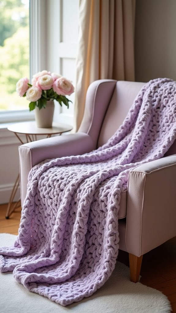 comforting handcrafted crochet blanket