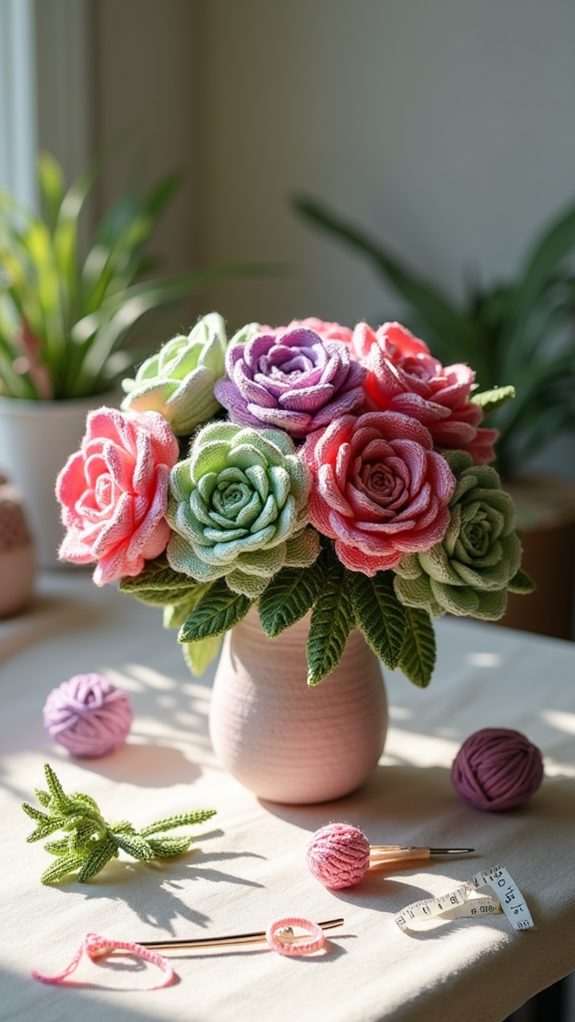 contemporary plant arrangement design