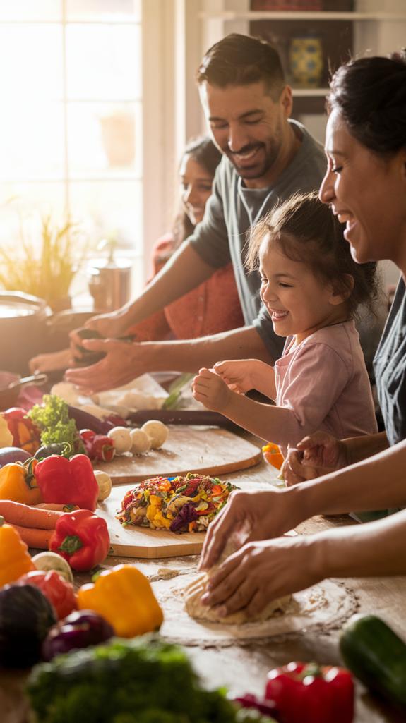 cooking together with family