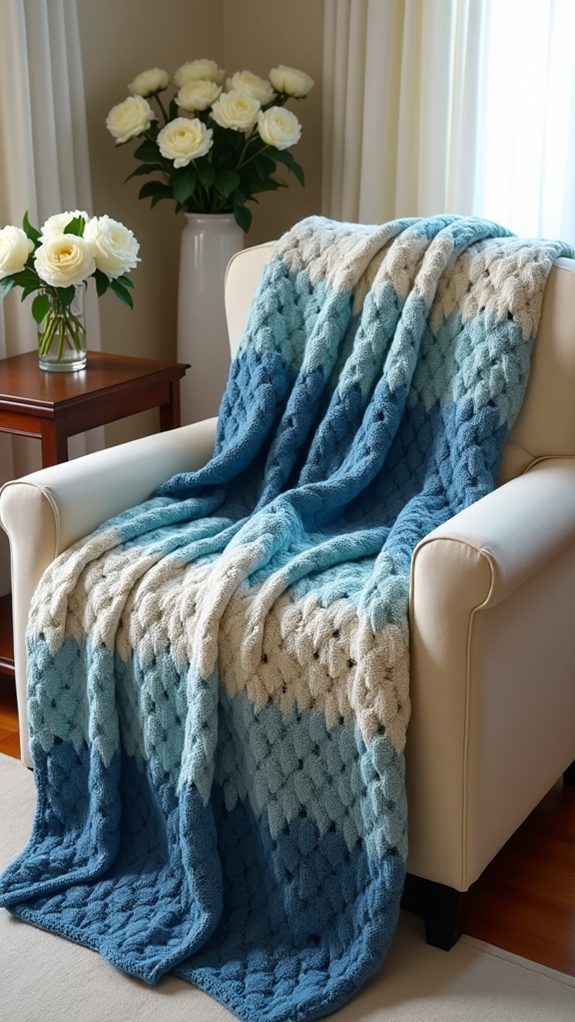 cozy crochet weighted blanket