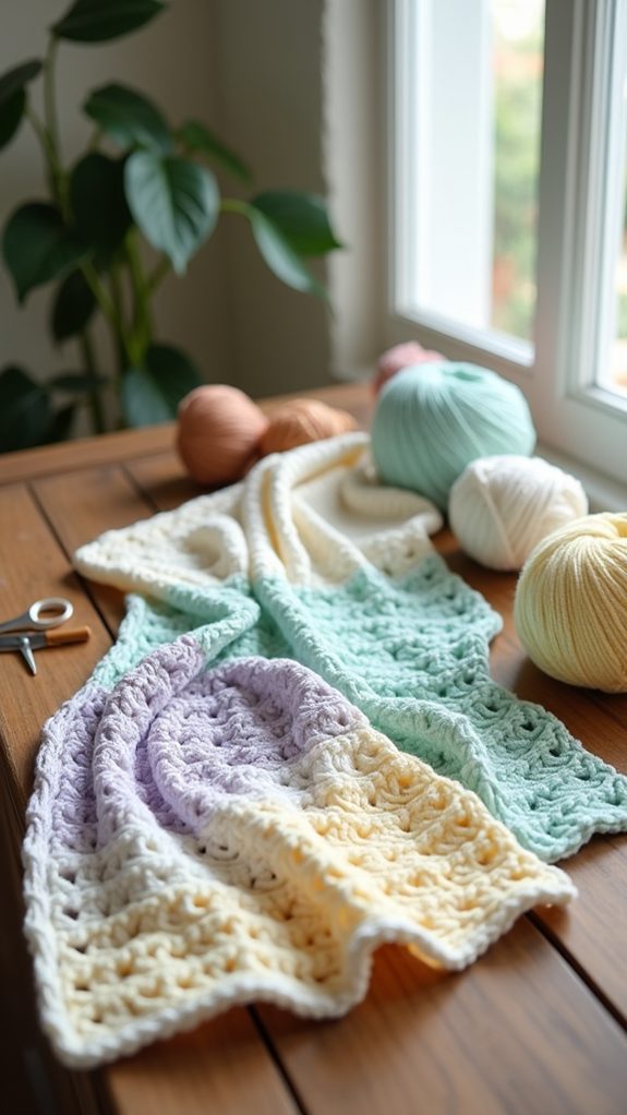 cozy fabric quilted throw