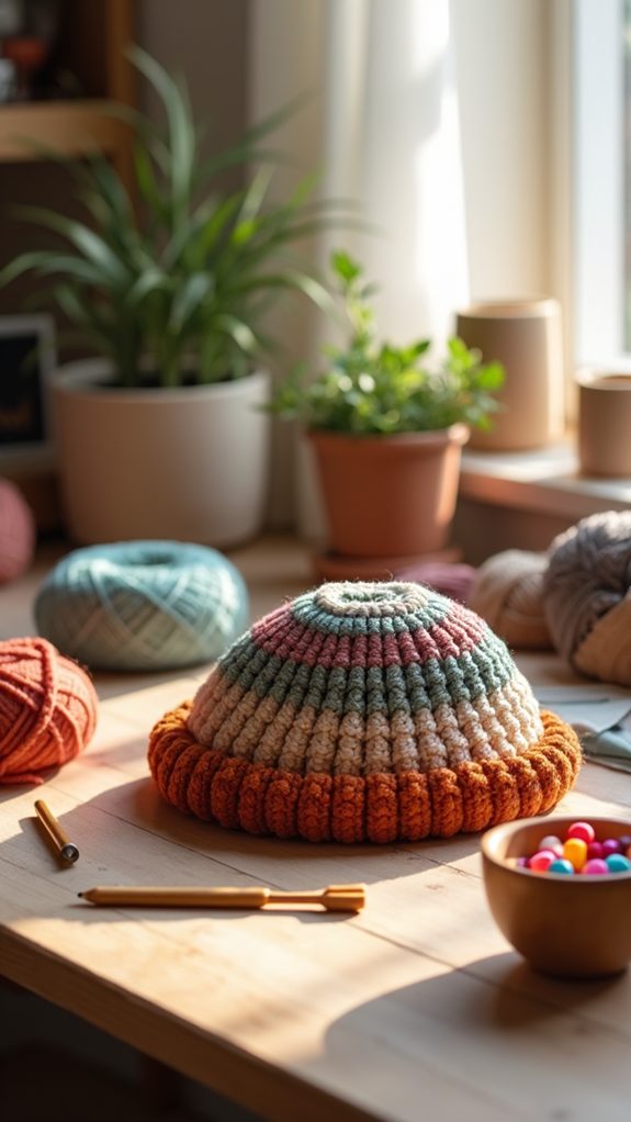 cozy knit hat design