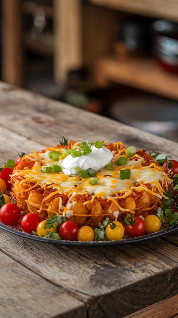 crispy potato waffle delight