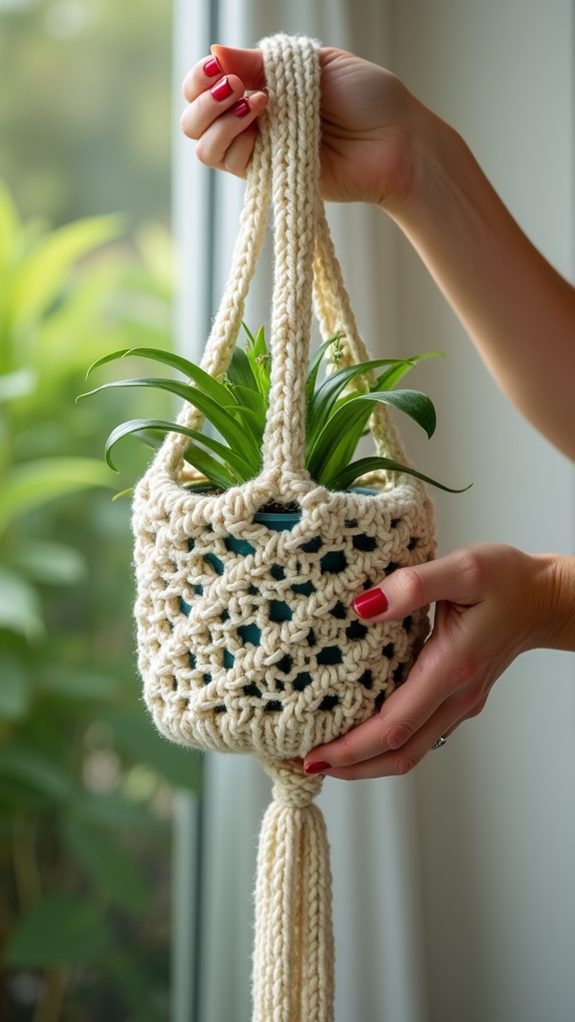 crochet hook wall organizer