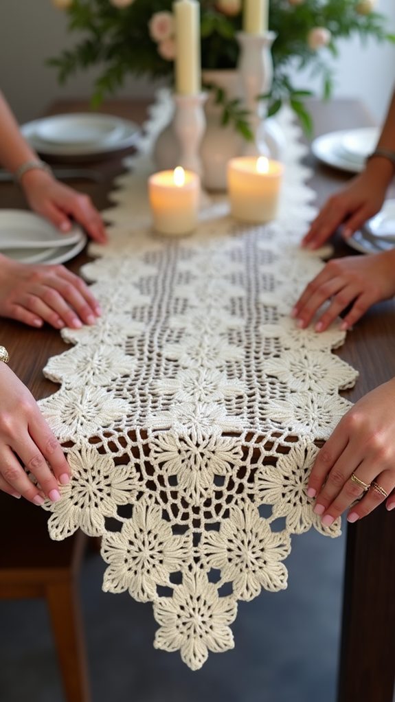 custom embroidered table runner