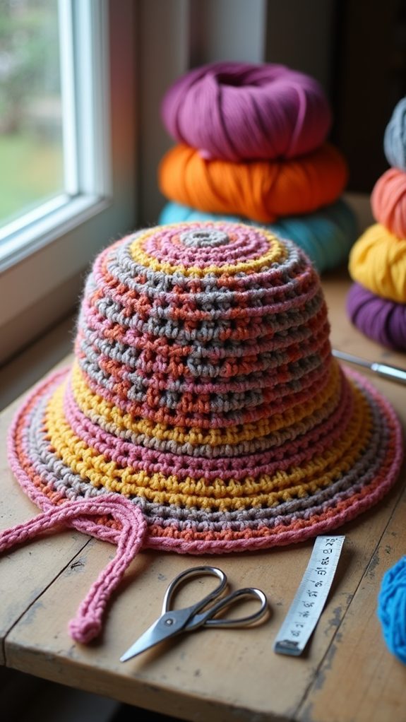 customizable crochet hat design
