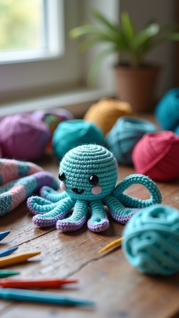 cute octopus keychain design