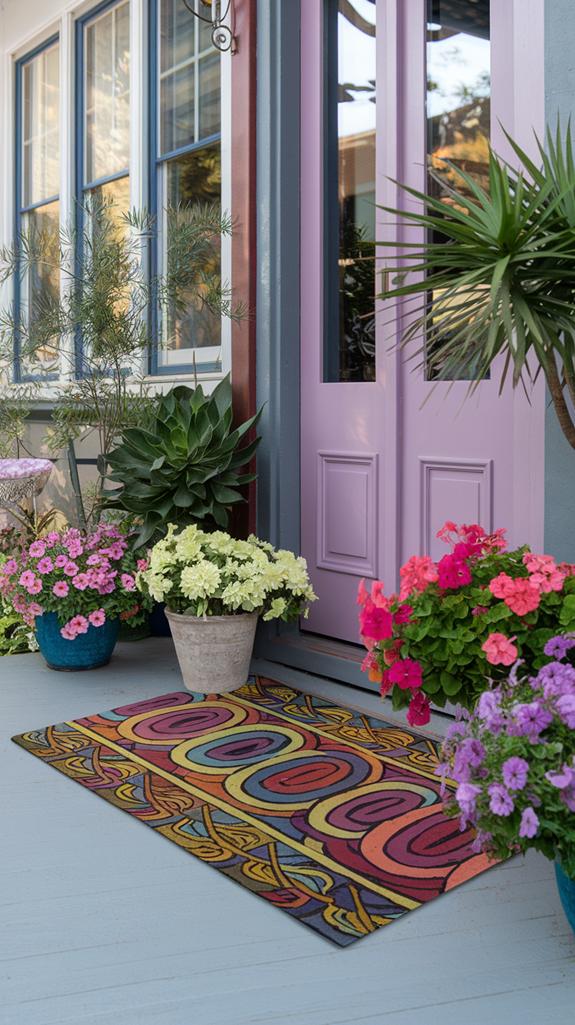 decorative entrance floor mat