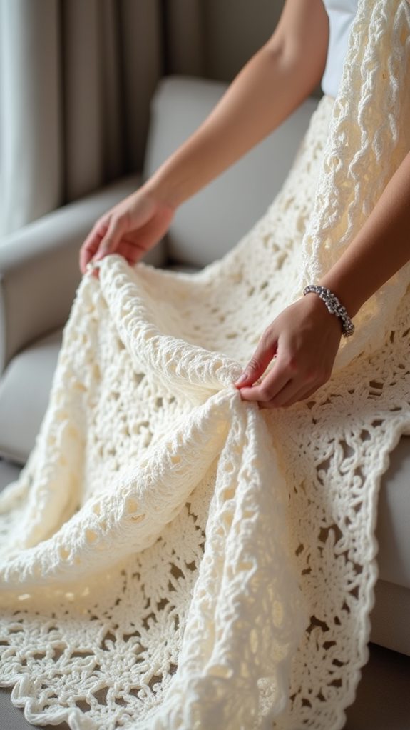 delicate decorative blanket design