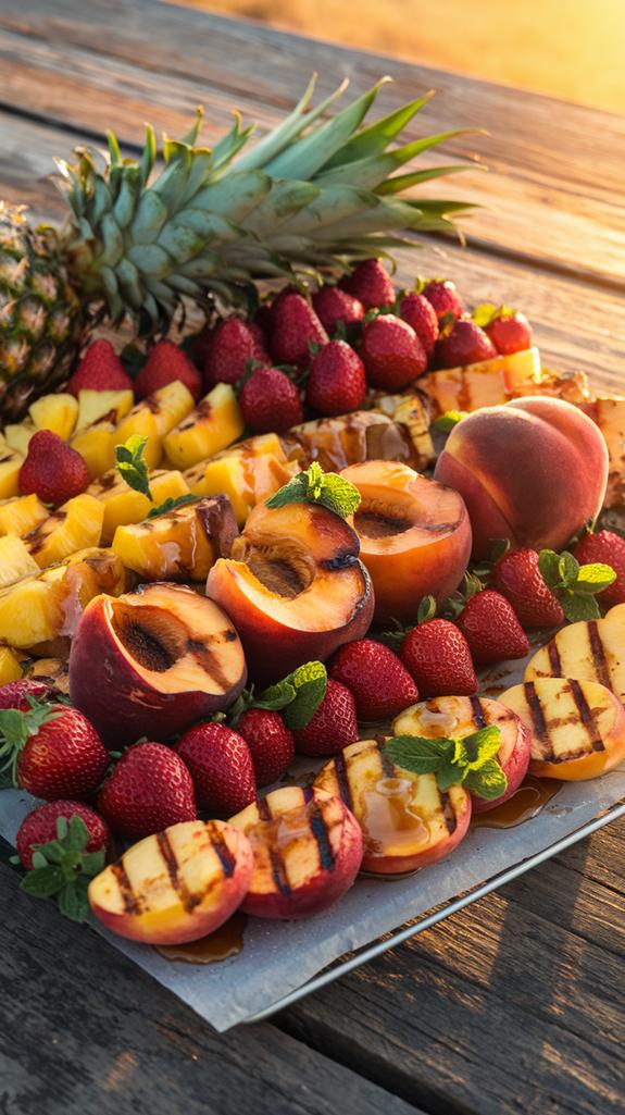 delicious charred fruit treats