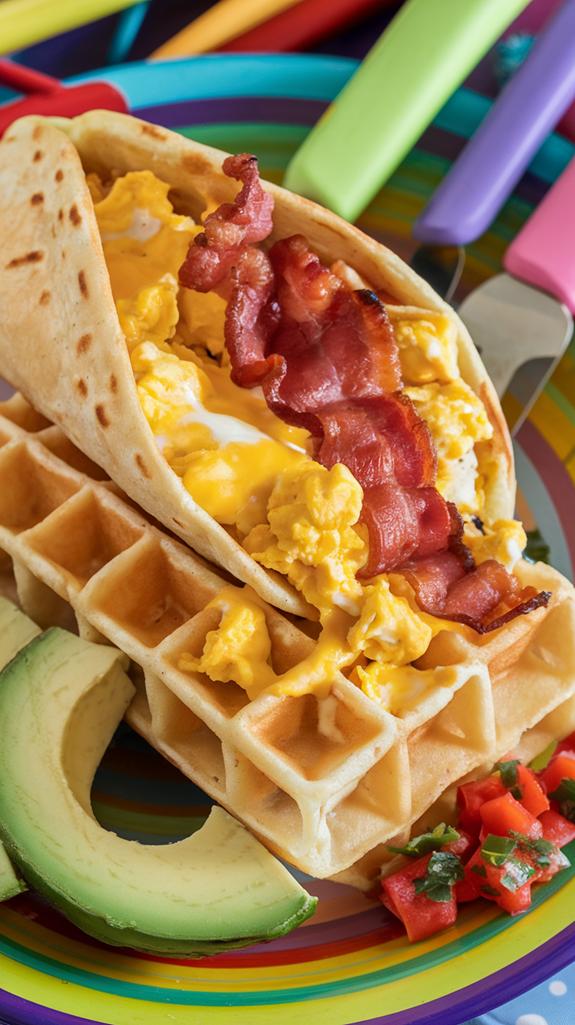 delicious waffle breakfast treats