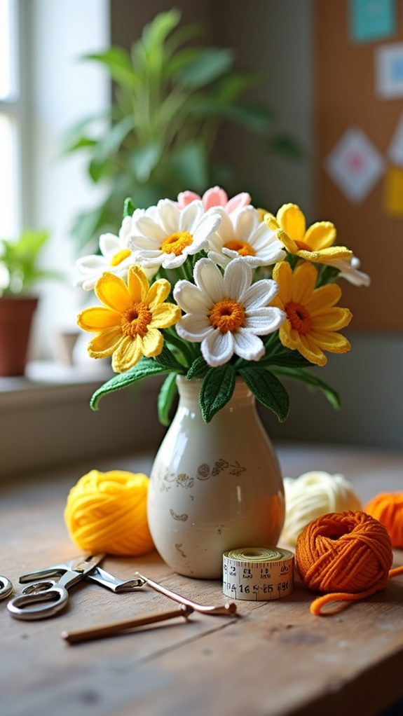 delightful floral arrangement display