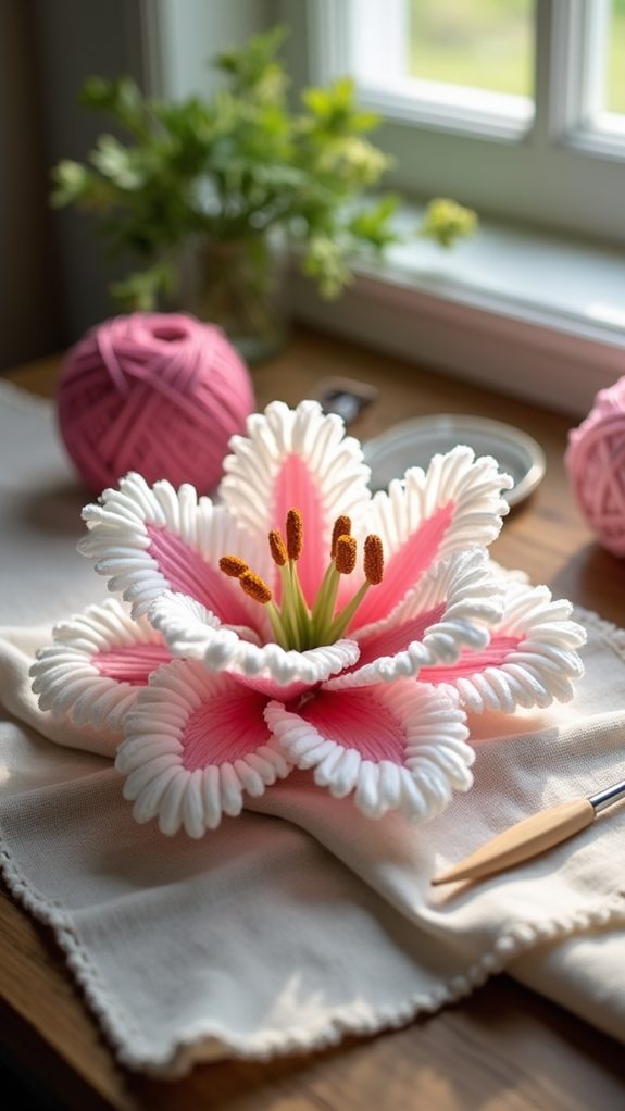 easy crochet flower pattern