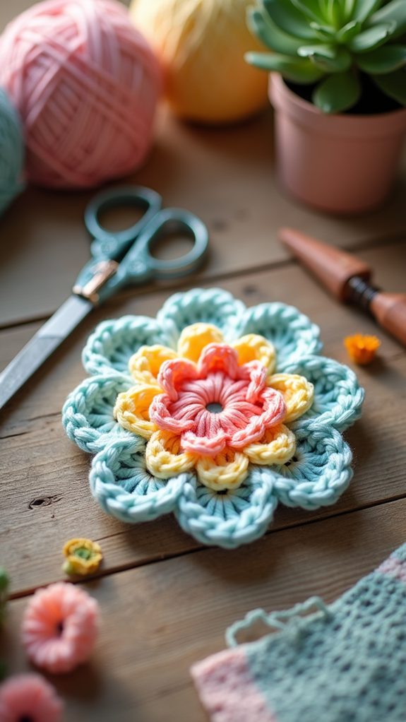 floral fabric decoration technique