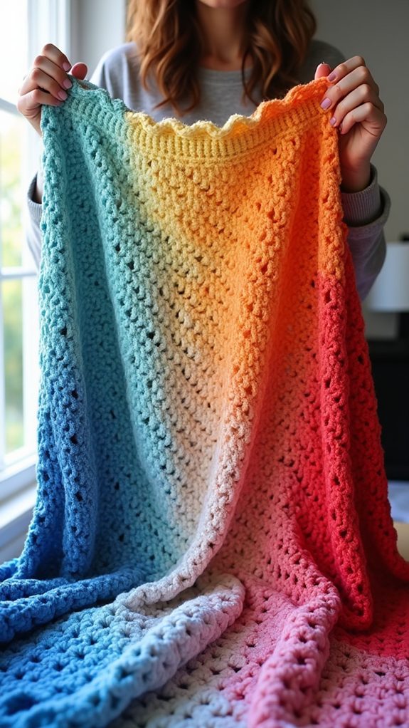 gradient color temperature blanket