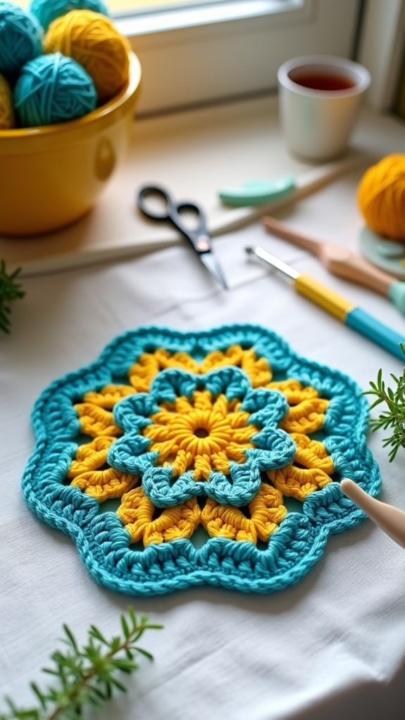 handmade crochet kitchen accessory