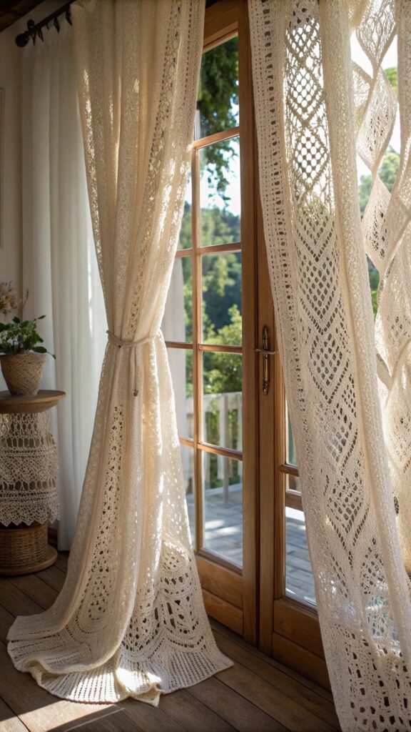 Eye-catching Crochet Curtains