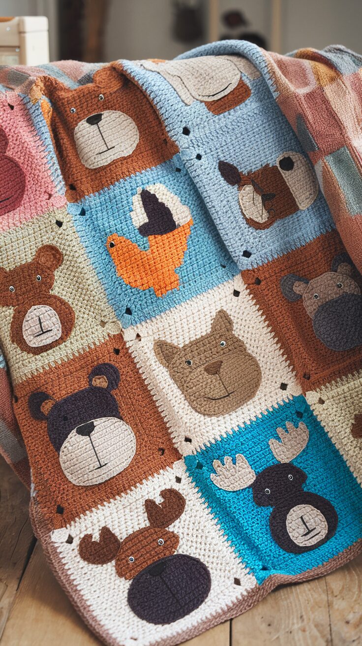 Animal-Themed Baby Blanket