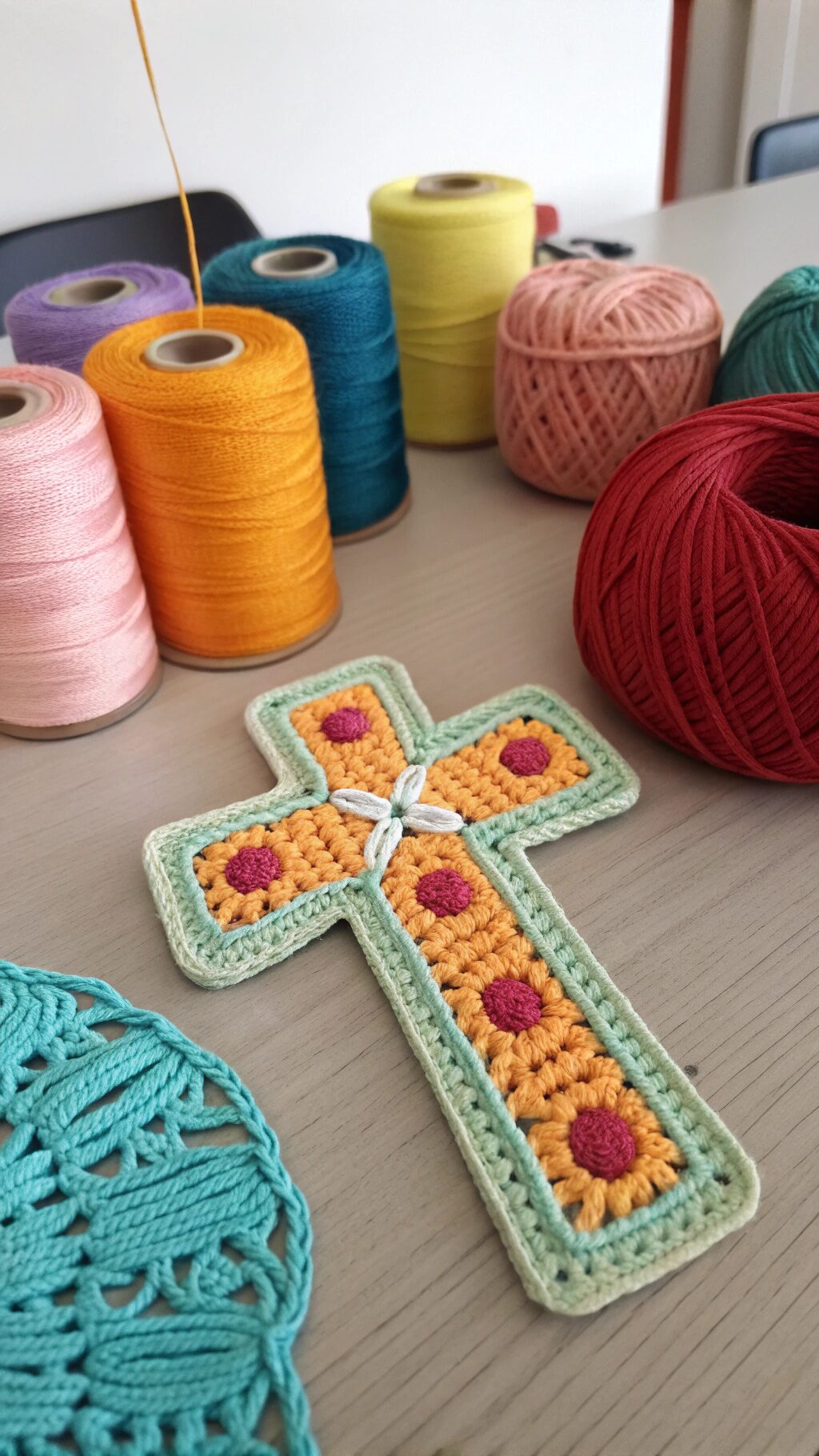 Classic Crochet Cross Design