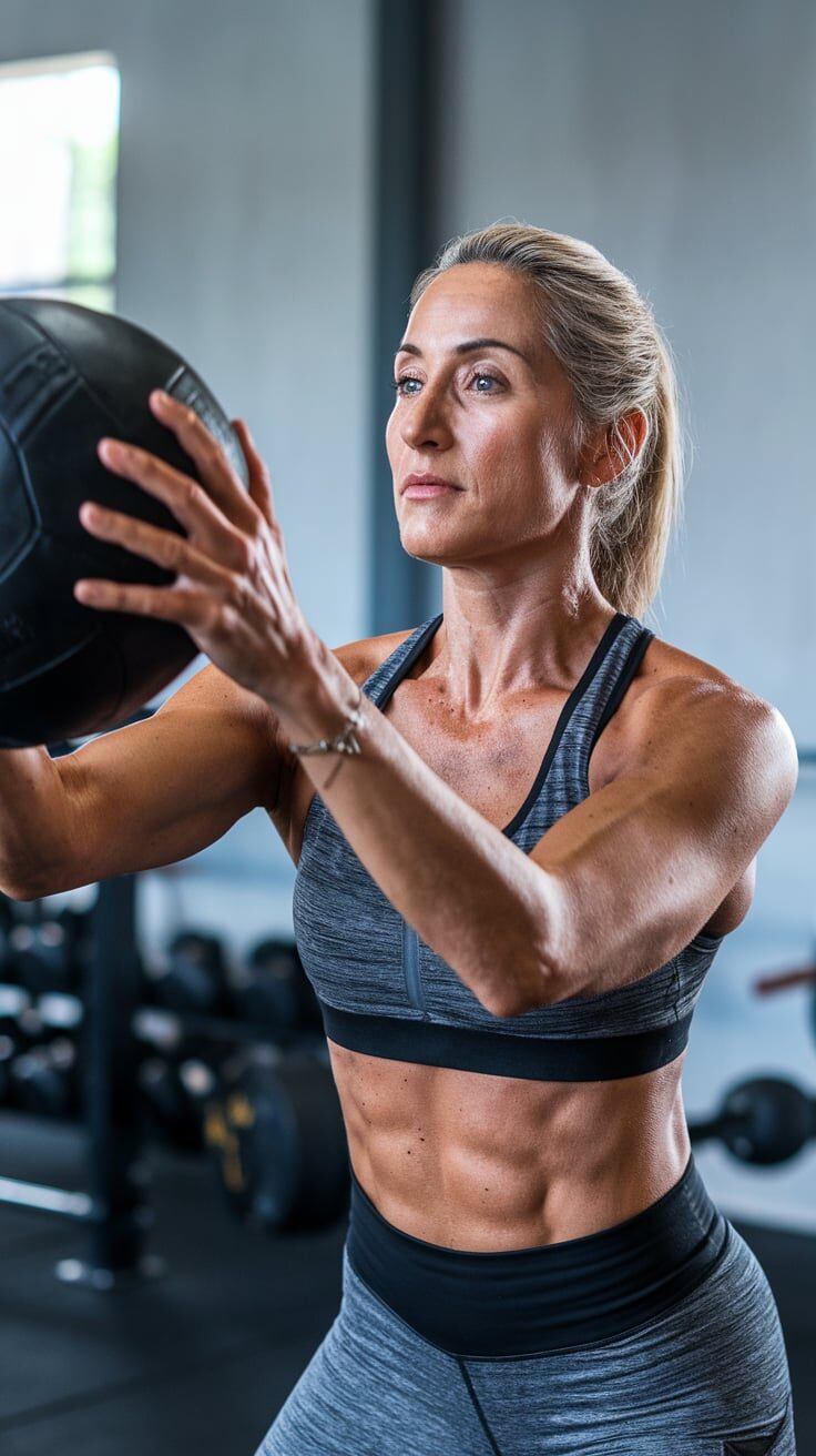 Medicine Ball Chest Pass