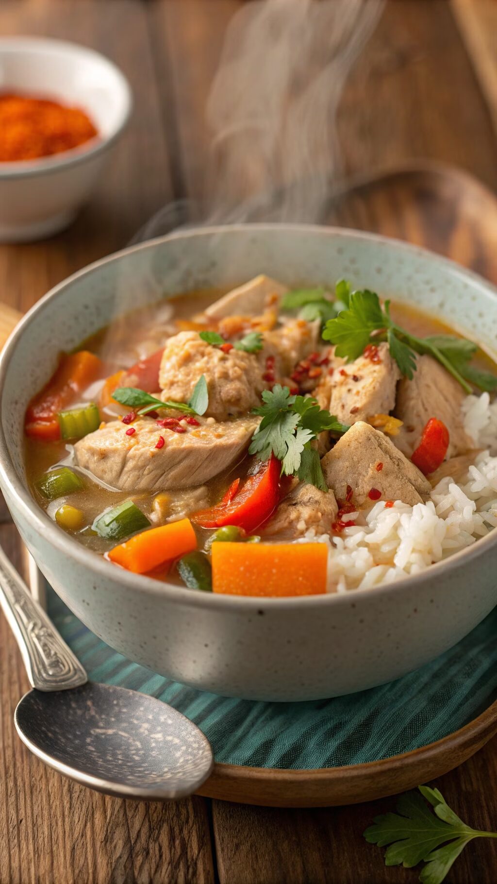 Spicy Chicken and Rice Stew