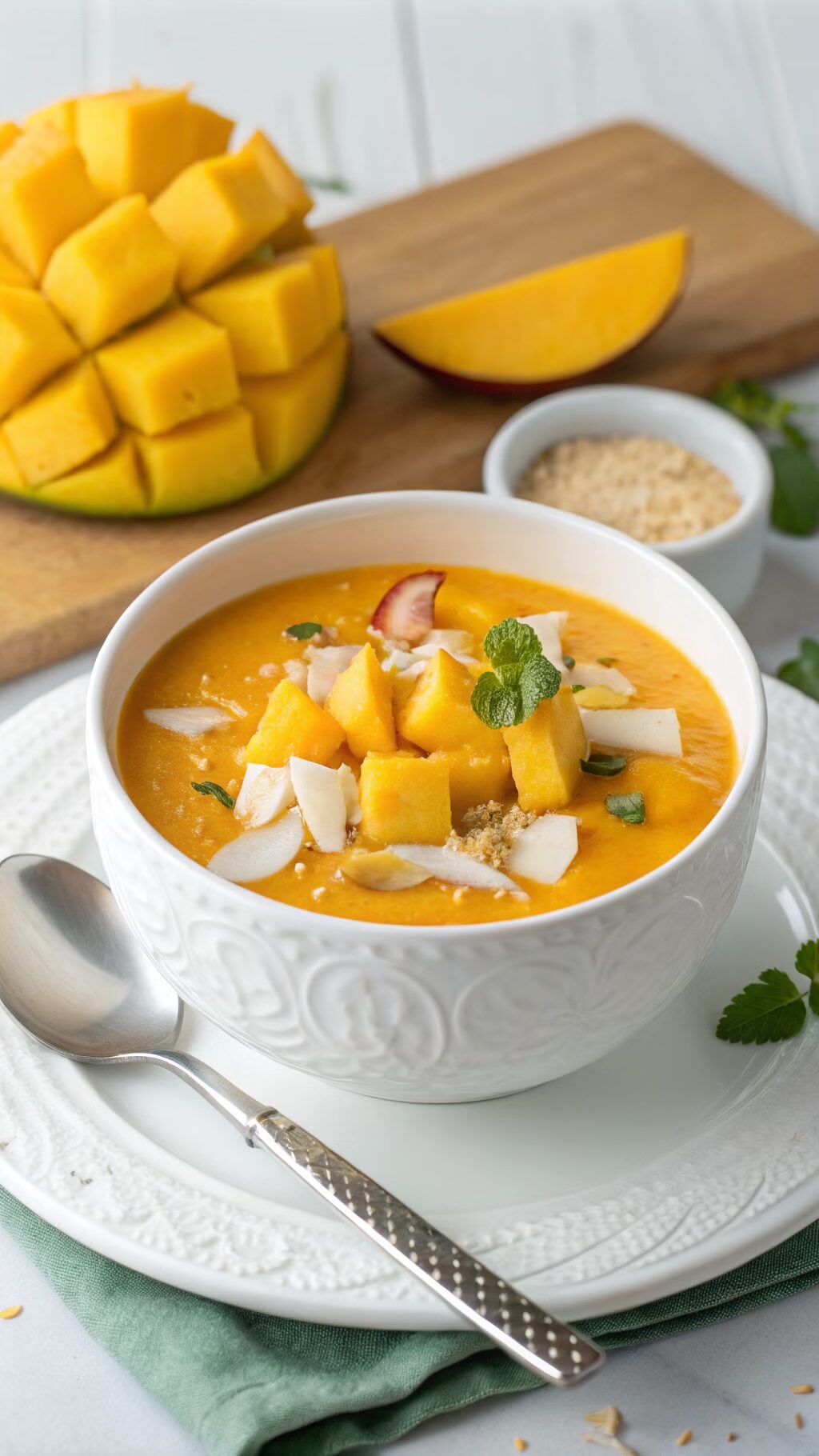 Mango Coconut No-Cook Soup Suggestions