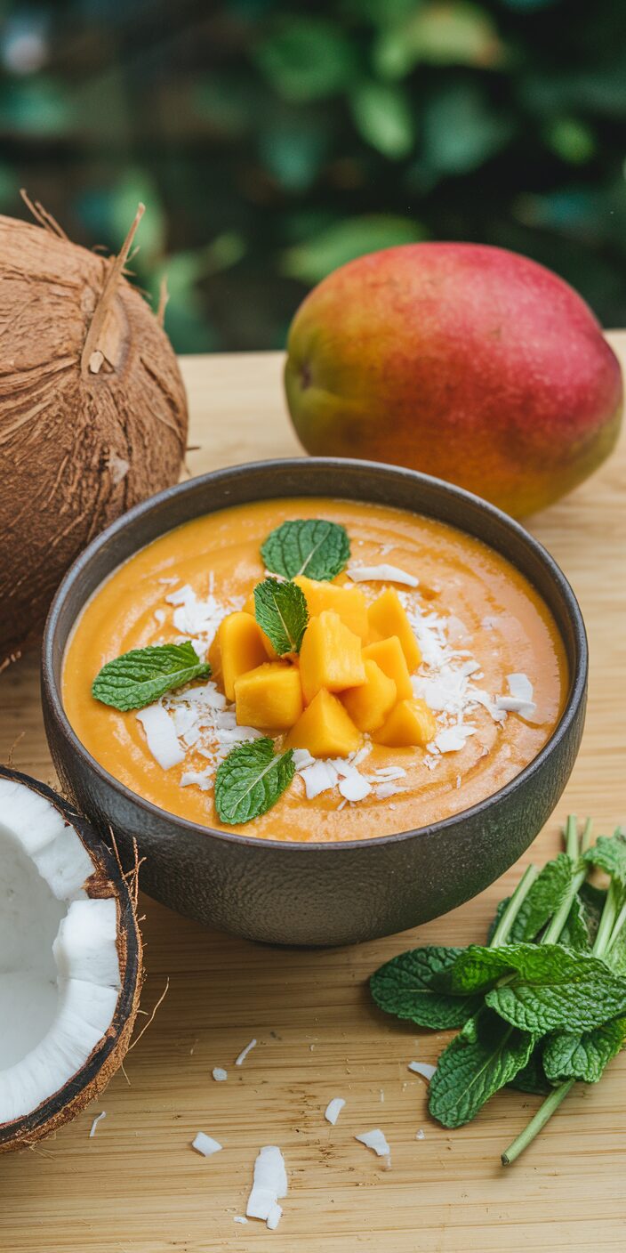 Mango Coconut No-Cook Soup Nutritional Benefits