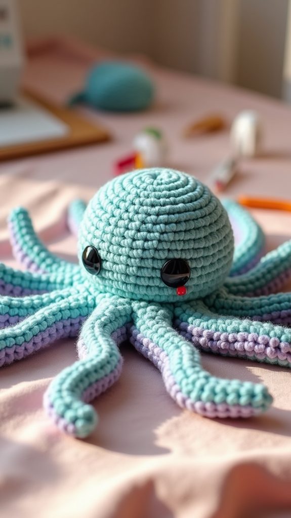 infant friendly octopus plush toy