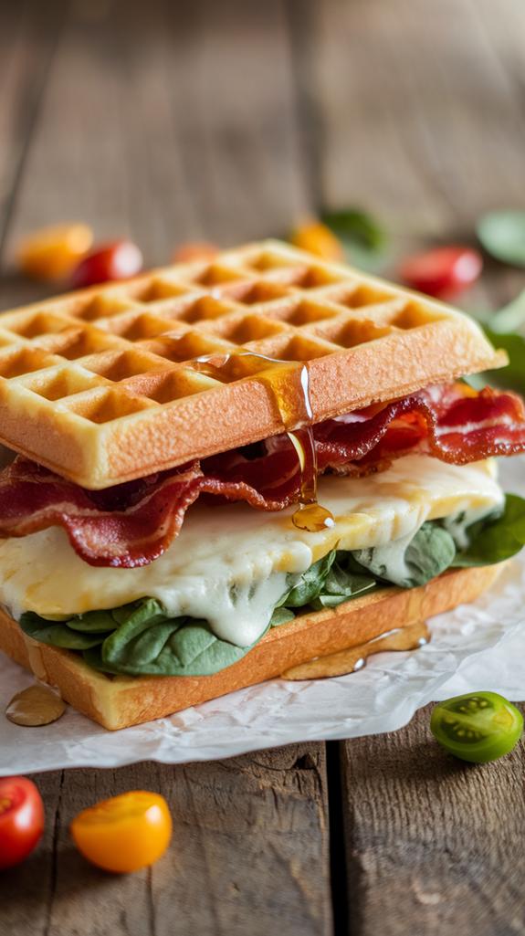 irresistible waffle sandwich delights