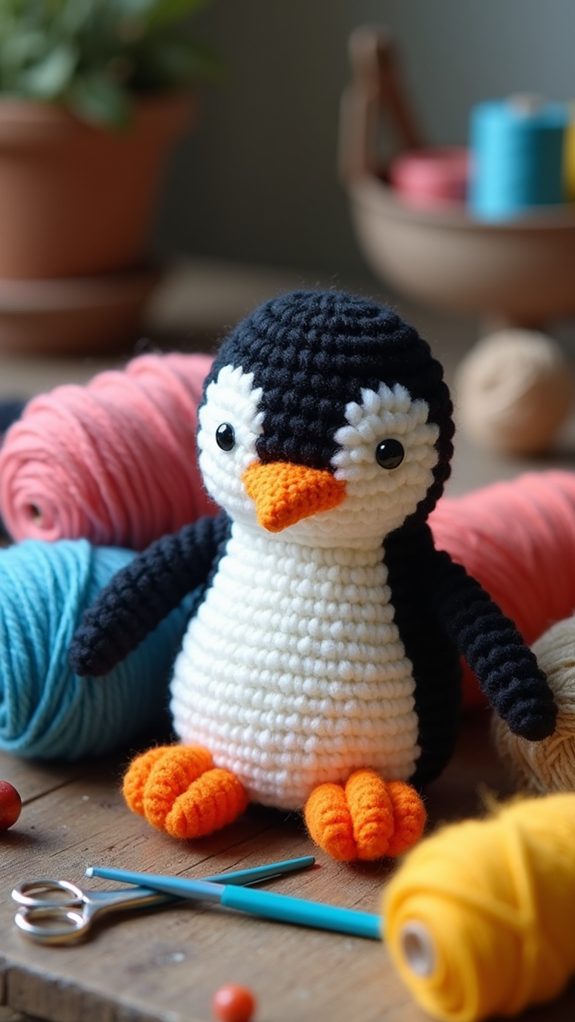 joyful antarctic bird