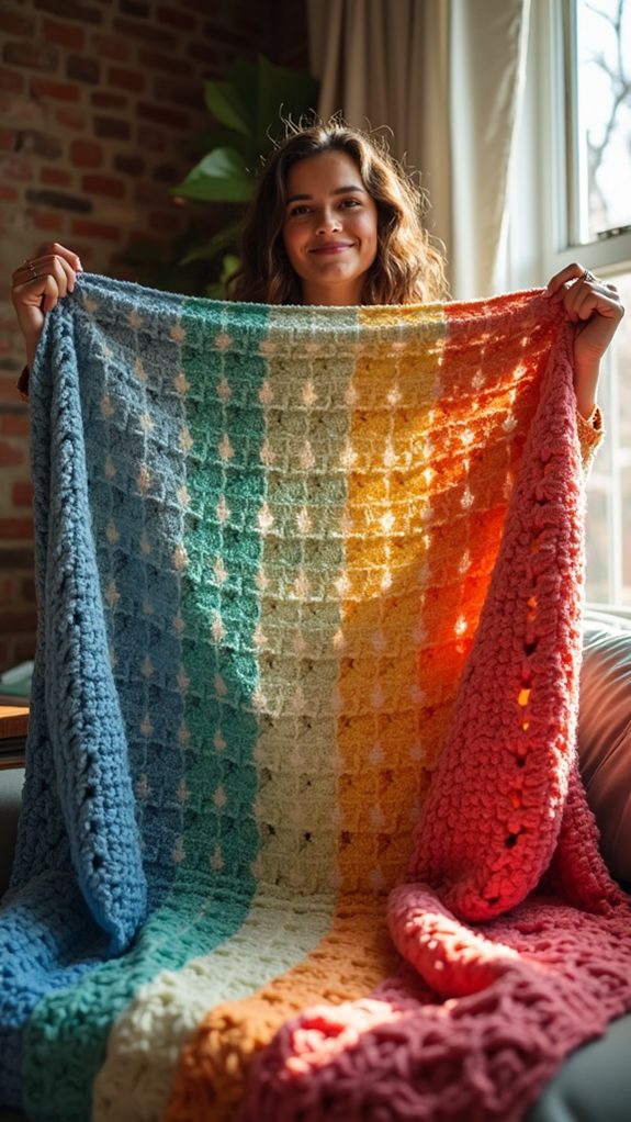 nostalgic cozy blanket design