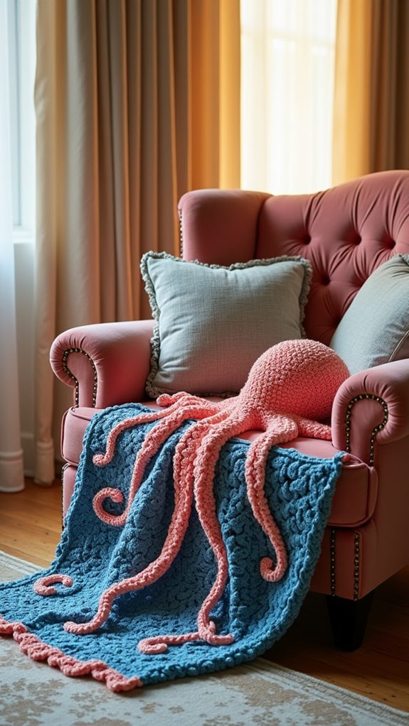 octopus themed blanket pattern