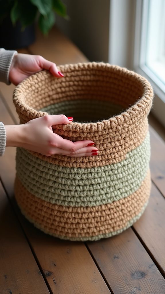 simple crochet basket tutorial