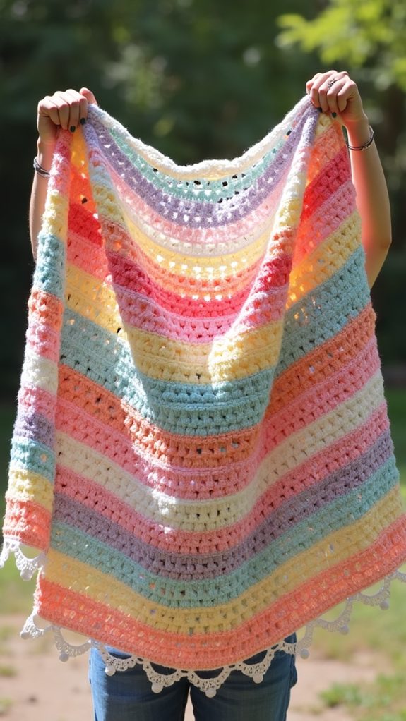striped blanket design options