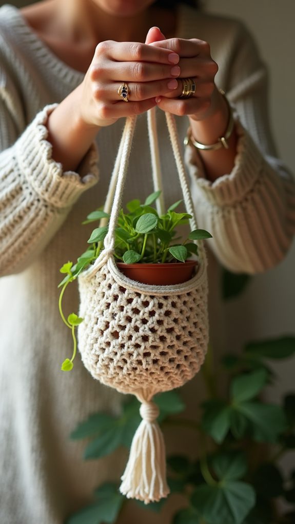 stylish curved plant stand