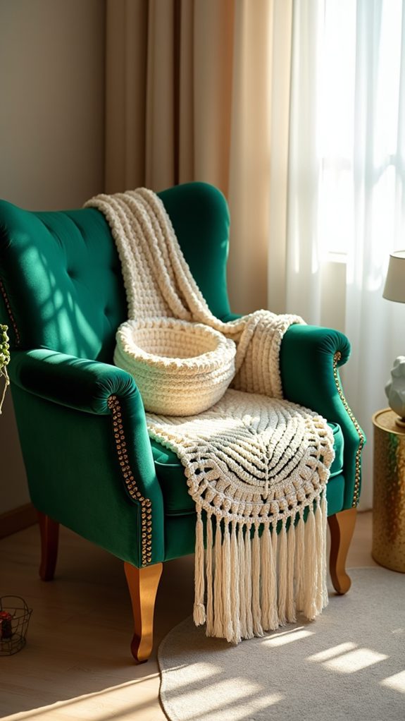 stylish handmade crochet basket