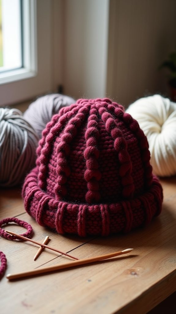 textured knit pattern