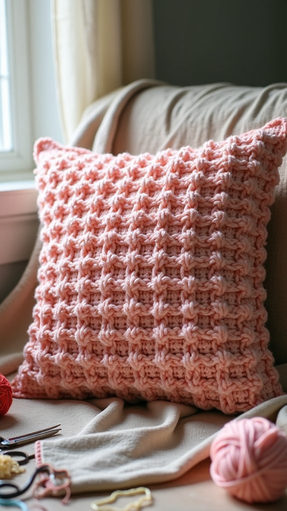textured waffle stitch design