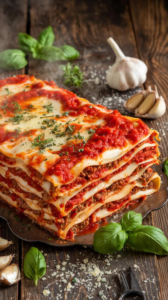 traditional meat pasta dish