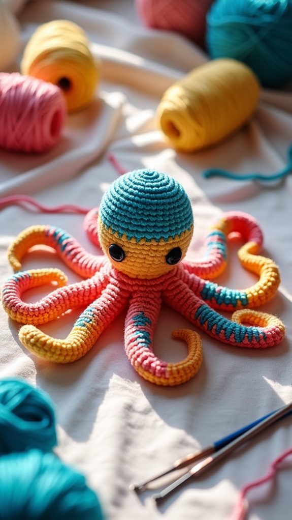vibrant marine cephalopod species