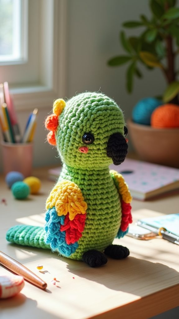 vibrant tropical bird