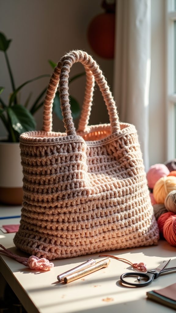 waffle stitch bag design
