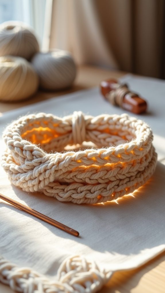 waffle stitch hair accessory