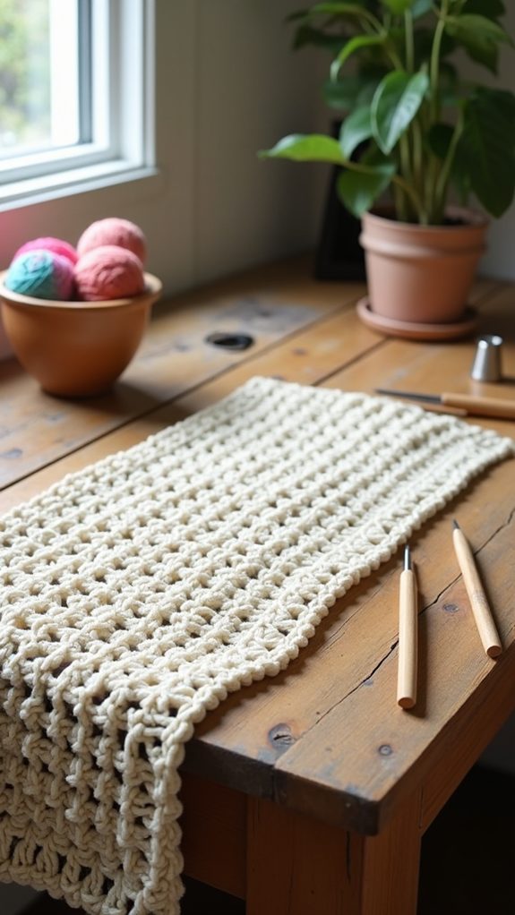 waffle stitch table decor